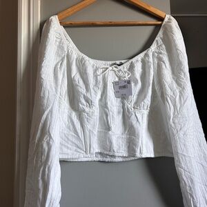 NWT American Eagle Outfitters White Blouse